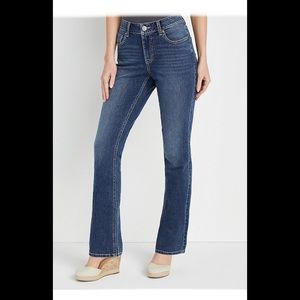 NEW Maurices Classic Slim Boot Curvy High Rise Jean - 8 (Pair A)